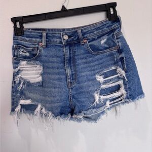AE distressed “Mom short”